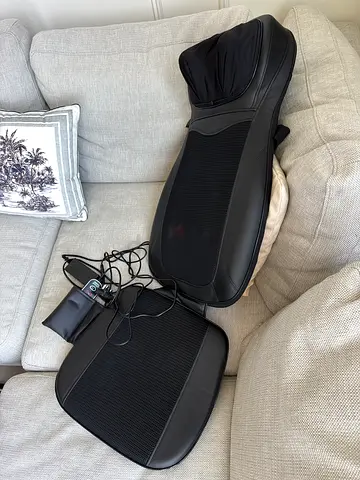 Full Back and Seat Shiatsu Massage Cushion with Remote - Gently Used