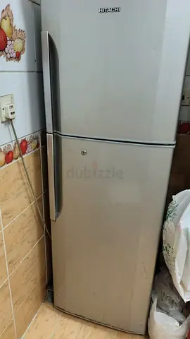 Hitachi Top Freezer Refrigerator - Silver, Good Working Condition