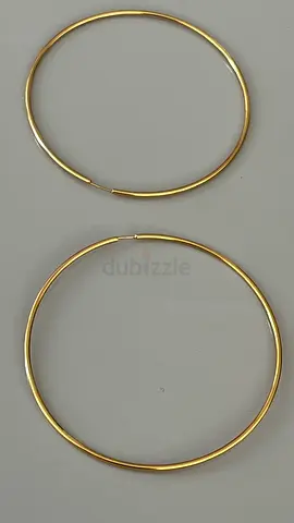 Hoop earrings 18 carat gold 10gr