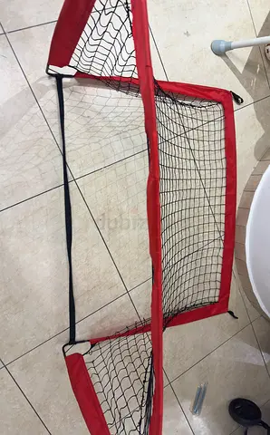 Set of 2 Portable Pop-up Soccer Goals with Carrying Bag and ground pegs