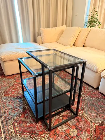 Homecentre Brampton glass side table