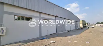 Road Facing 12,000 Sqft Warehouse with 3-Phase Electricity power – Managed by Worldwide Properties