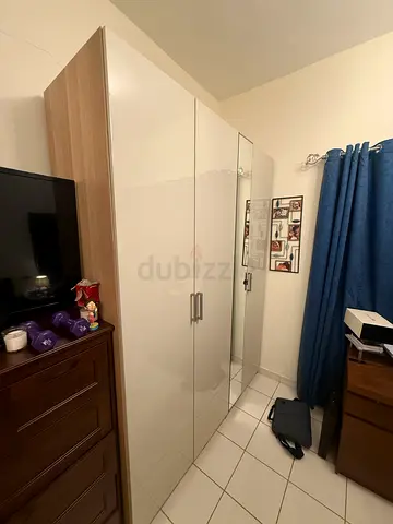 Spacious 3-Door Wardrobe with Full-Length Mirror (1.77m x 2.27m)