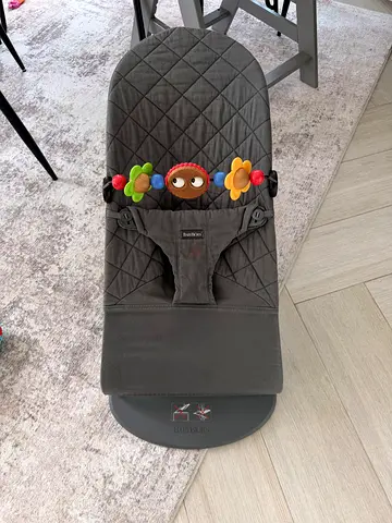 Babybjorn Bouncer with toy / Rocker with Toy Bar - Gray, Gently Used
