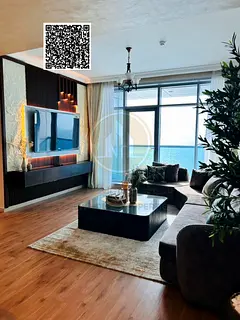 Apartment for sale Ajman, Ajman Corniche apartment, Two bedroom apartment, Sea view apartment, Fully