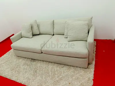 Expensive quality crate and barrel lounge Deep 3 seater sofa