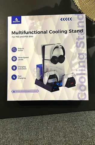 Multifunctional Cooling  Controller Charging Stand for PS5 / PS5 Slim