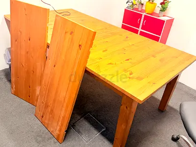 Ikea Solid Pine Wood Extandable Ding Table