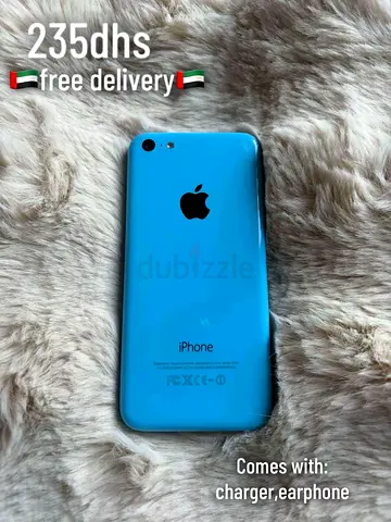 iPhone 5c Blue - Good Working Condition, Charger  Earphones Included