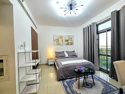 Fully furnished studio premium community/// modern life style rent just 37k