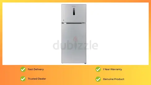 The All Candy 630 Liter Top Mount Double Door Refrigerator   Silver And 1 Year Warranty