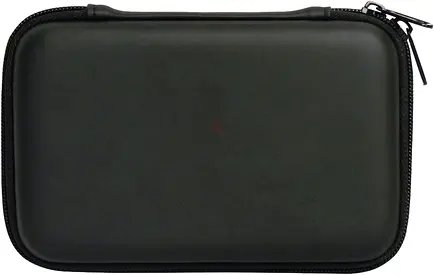 Small black hard zip case for electronics accessories (portable)