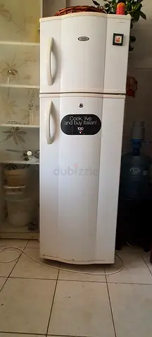 Whirlpool double-door refrigerator in good working condition