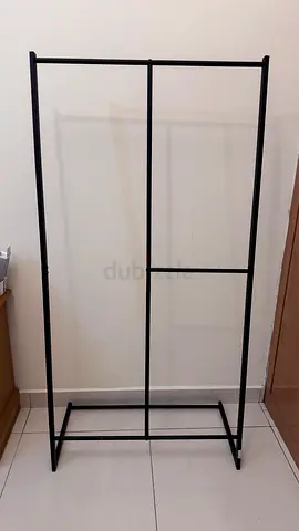 Black Metal Freestanding Clothes Rack / Garment Rail from homecenter