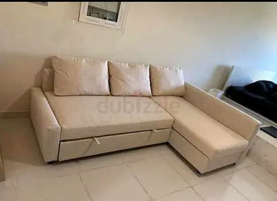 IKEA L shap Sofa store cum bed you can fix