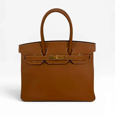 AUTHENTIC HERMÈS BIRKIN 30 IN GOLD EPSOM LEATHER WITH GOLD HARDWARE