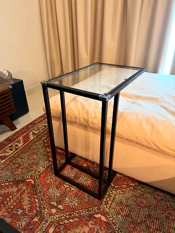 Homecentre glass tea side table