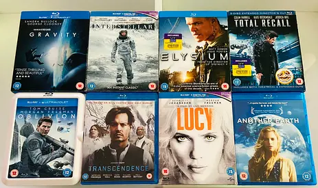 8 Sci-fi Blu-ray Movie DVD’s