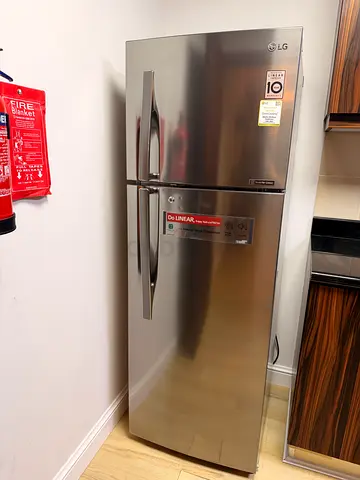 LG Stainless Steel Refrigerator - Good Condition, Double Door
