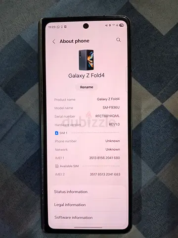 Samsung Galaxy fold 4 inside display not working
