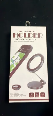 Foldable Magnetic Car Phone Holder with 1080 Degree Rotation