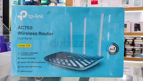 TP-Link Archer C20 AC750 Dual Band Wireless Router - Sealed Box