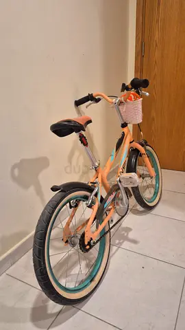 Peach-colored 18-inch Childrens Bicycle — Good Condition