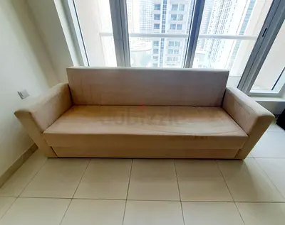 Beige Sofa Bed Excellent Condition