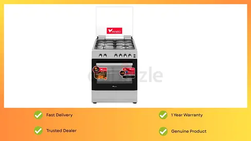 The All New Veneto 4 Burner Gas Cooking Range, 60 x 60 cm