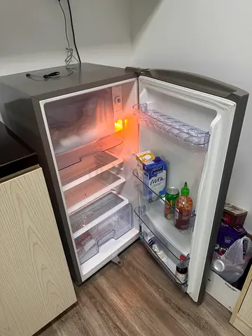 Small single-door refrigerator in good working condition