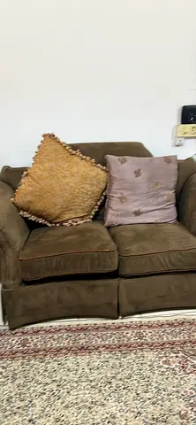 Comfortable 7 seaters brown sofa