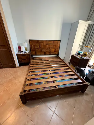 Homes R us bedroom with mattress  - Queen size bed