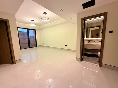 2 Month free Lxury brand new apartment with balcony with master room 1bhk 2wachroom prim location aljada out sid