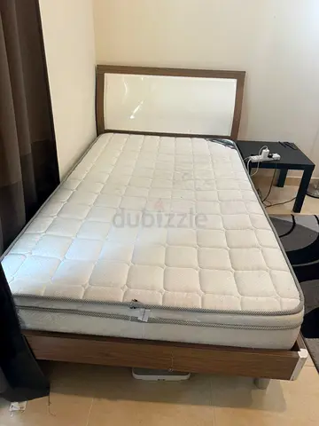 Single bed frame with mattress - good condition