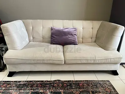 Light beige 3-seater  2-seater sofa in good condition