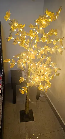 Golden tree for living room decor