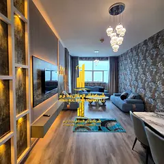sea view. Luxury apartment, second occupancy, one bedroom, living room with balcony. Ajman, Ajman On