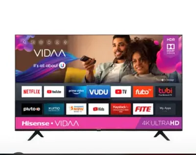 Hisense 4K Ultra HD Smart TV (VIDAA) - 50 inch (Under manufacturer warranty) available for sell
