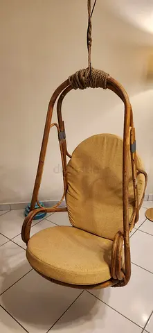 Hanging Swing Chair with Cushions - Good Condition