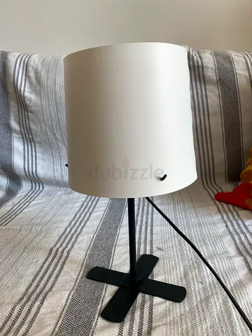 2 x Modern Minimalist Desk Lamp with White Shade