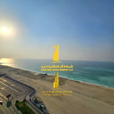 اجمل شقة غرفتين وصالة اطلالة بحرية مفروشة فرش جديد للايجار الشهرى بعجمان - الكورنيش - ابراج الريزيدنس