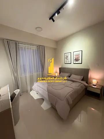 شقة فخمة جدا غرفة وصالة  مفروشة فرش جديد للايجار الشهرى بعجمان - الجرف2 - بجوار مدرسة الاقصى