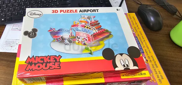 Disney Mickey Mouse 3D Puzzle Airport - 21 Pieces, New
