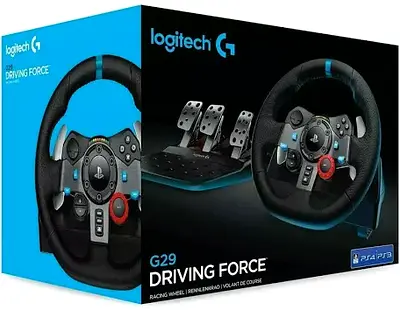 Logitech G G29 SE Driving Force Racing Steering Wheel Pedals with Driving Force Gear Shift Lever –