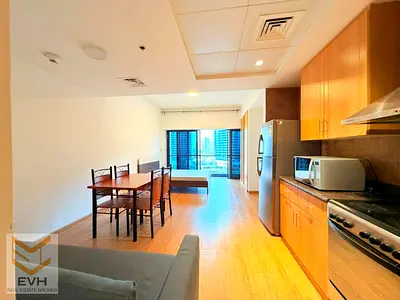 شقة استوديو مفروشة | Goldcrest Views 1 | إطلالة على المارينا والمدينة