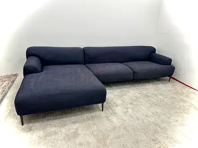 Like new condition the loom collection lshape sofa