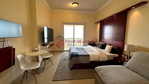 Lagoon -View Furnished Studio| Royal Breeze 3, Al Hamra Village