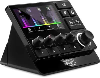 Hercules Stream 200 XLR, Pro Audio Mixer for Advanced Content Creators