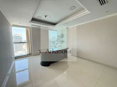 🔥 HOT DEAL | FULLY FITTED COMMERCIAL OFFICE| HALF FLOOR |PRIME AL DANAH LOCATION | SIZE 2,422 SQFT| ONLY AED 600/SQM | PANTRY & TOILETS 🔥