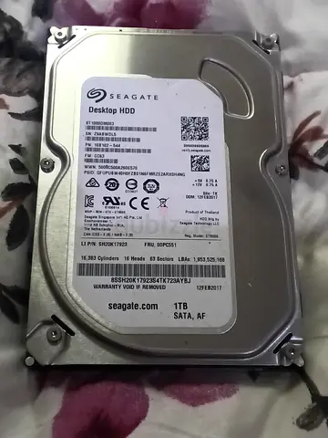 Seagate 1TB Desktop SATA Internal Hard Drive